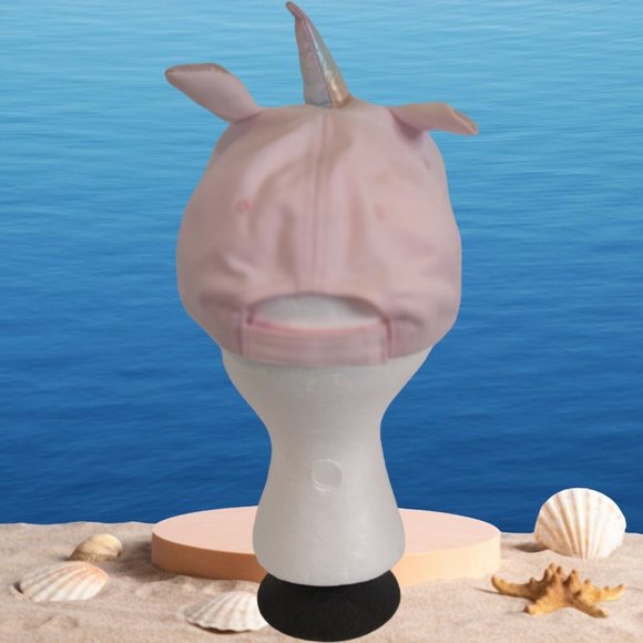 Pink Unicorn Embroidered Girls Toddlers Hook & Loop Adjustable Cap Hat - Picture 9 of 16